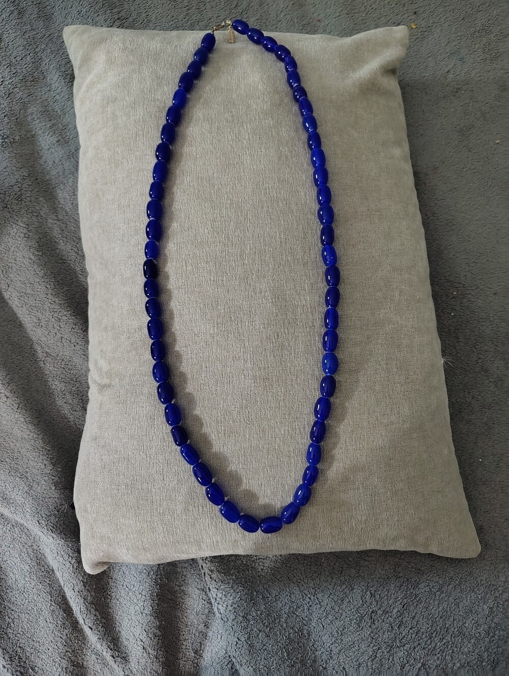 Lands' End Cobalt Blue Bead Necklace